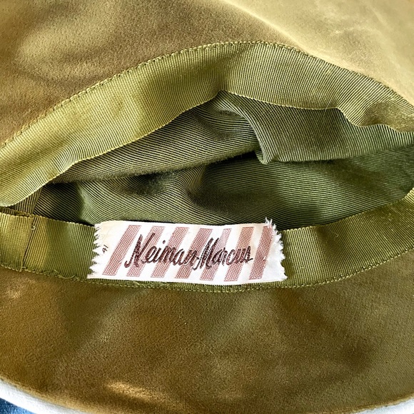 Chapeau Noir Vintage Neiman Marcus - Avec Boîte D'Origine - Neuf Avec Étiquettes - Taille Unique